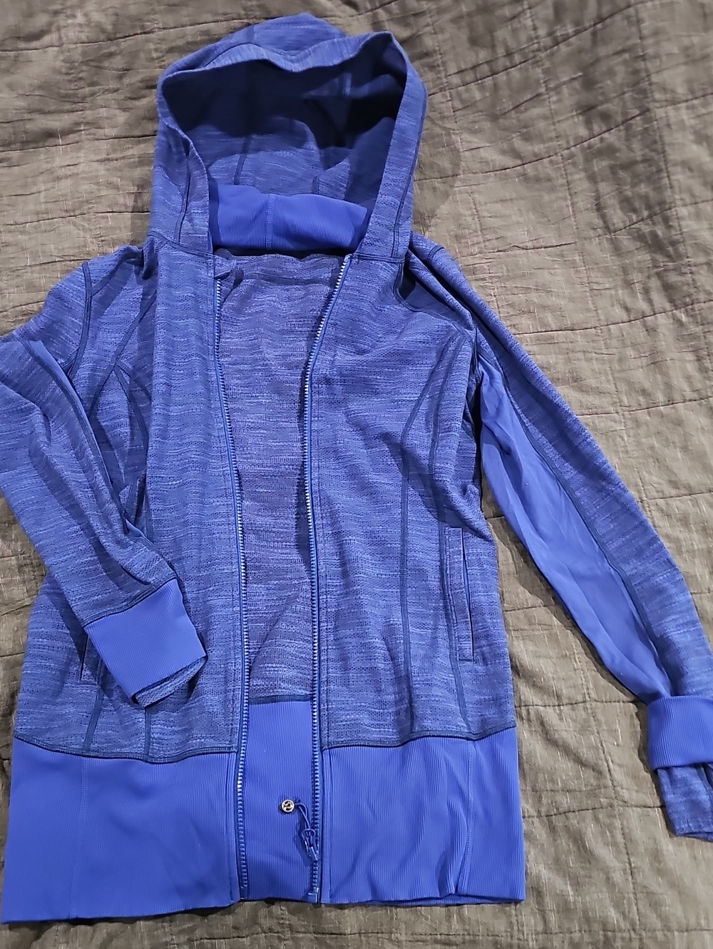 lululemon athletica Blue Full‑Zip Hooded Jacket-Daily Practice